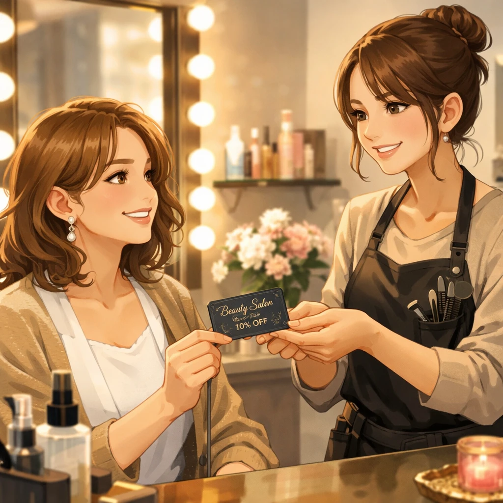 ショップカードを使用しているイメージ画像