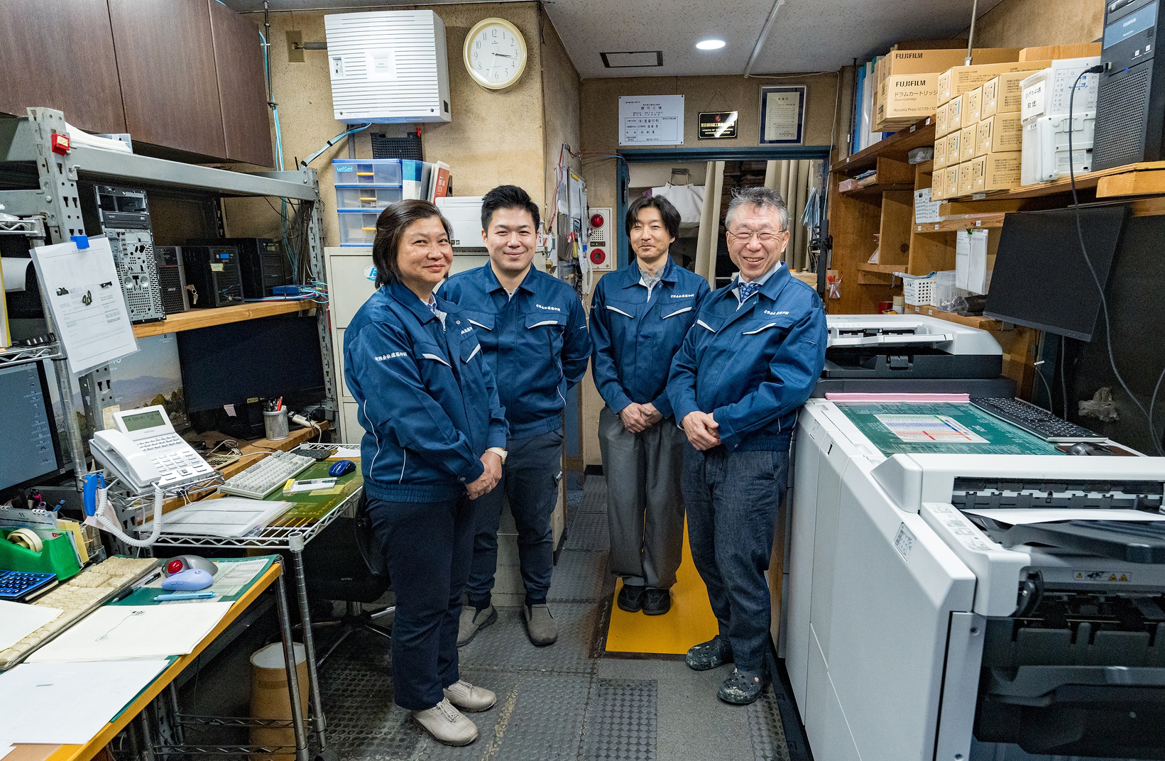 遠藤印刷のチームメンバーたち
