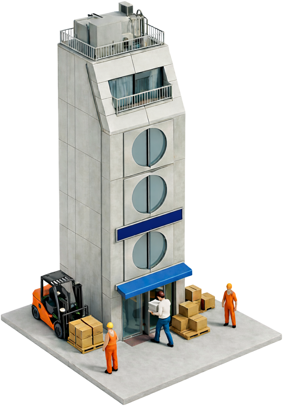 遠藤印刷ビルイラスト