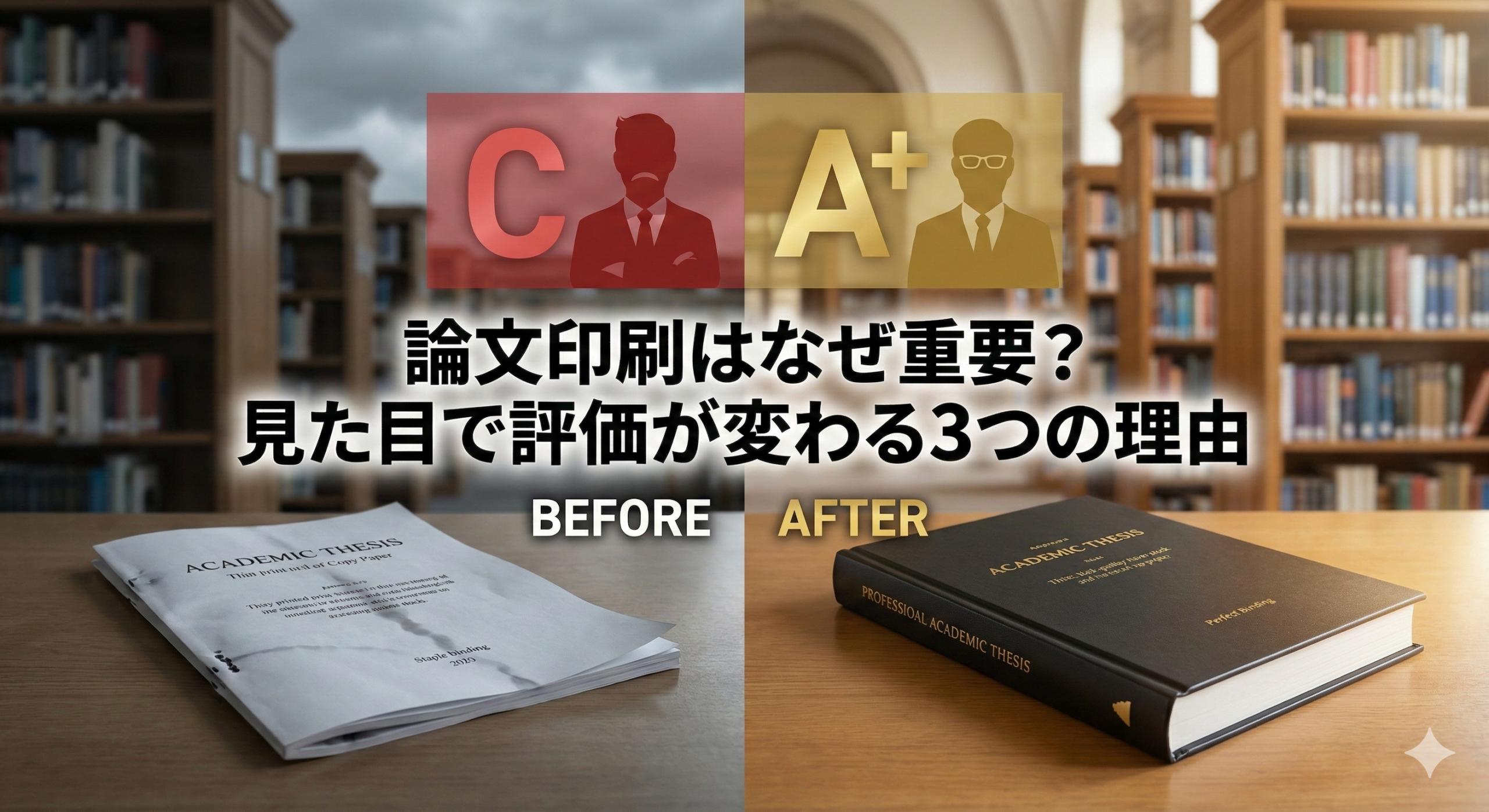 論文印刷はなぜ重要?見た目で評価が変わる3つの理由のイメージ画像