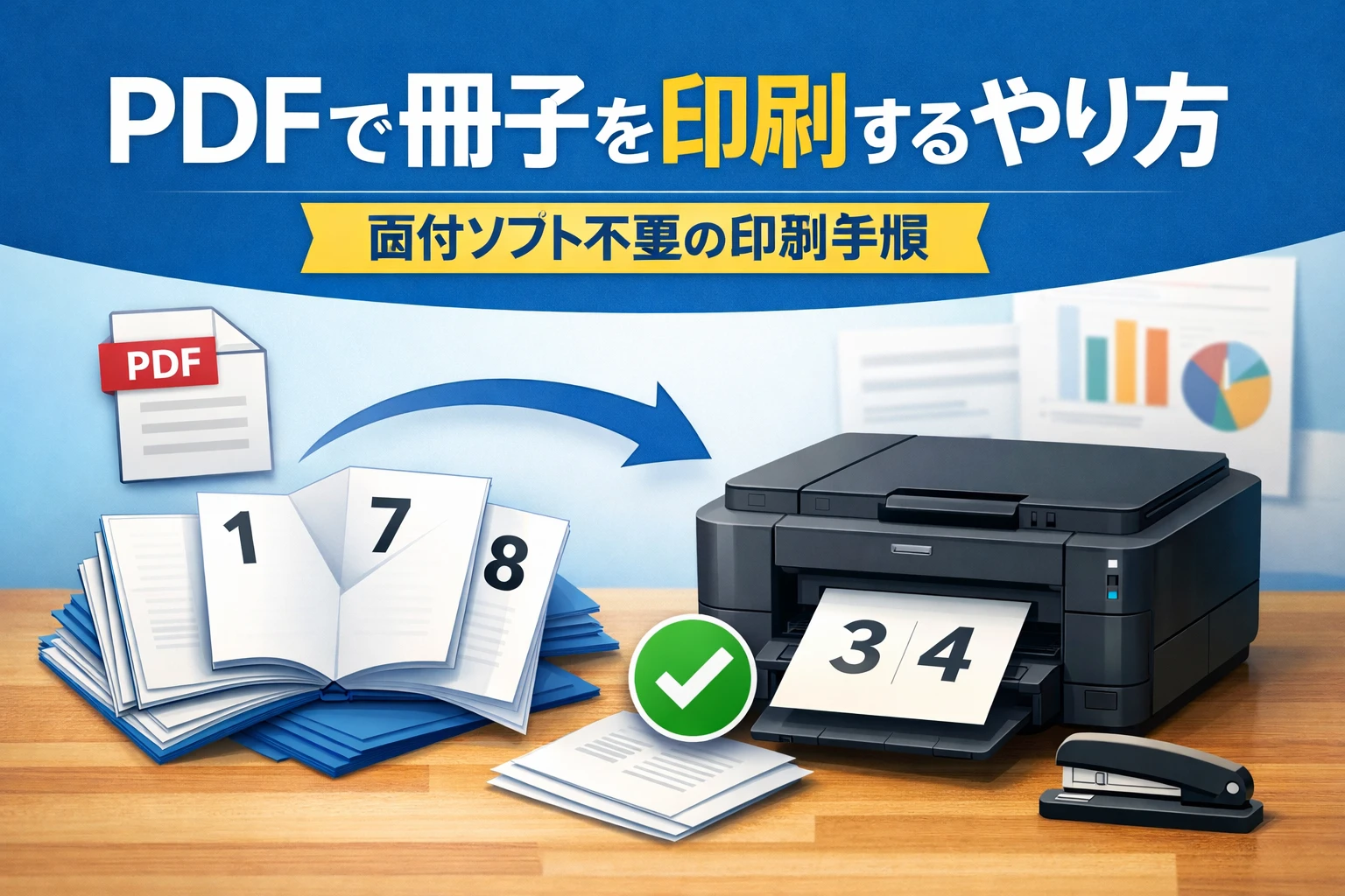PDFで冊子を印刷するやり方_面付ソフト不要の印刷手順