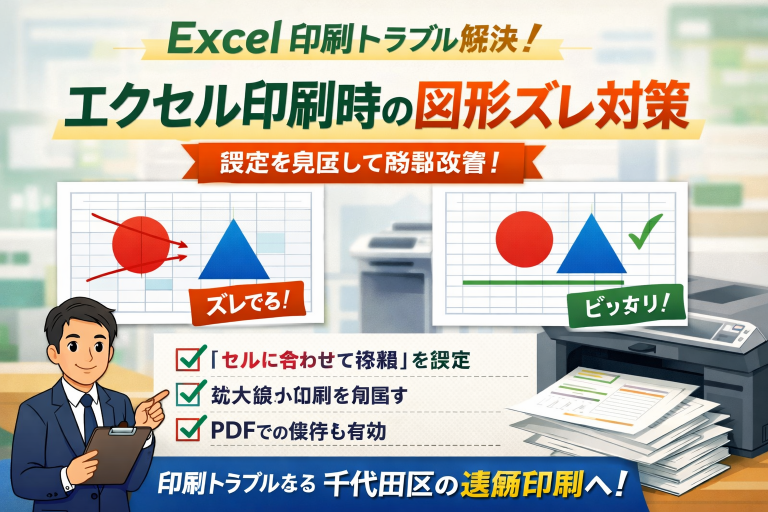 エクセルのずれを修正するイメージ画像